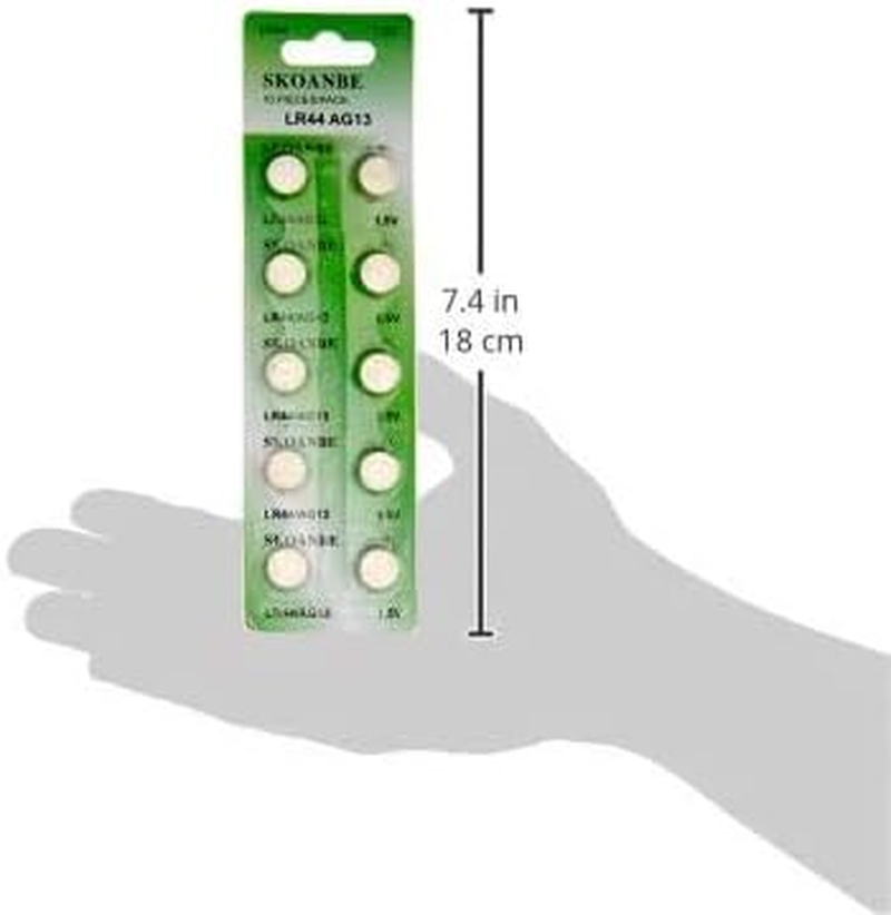 Thumbnail: 20PCS AG13 LR44 A76 SR44 303 357 1.5V Button Coin Cell Battery