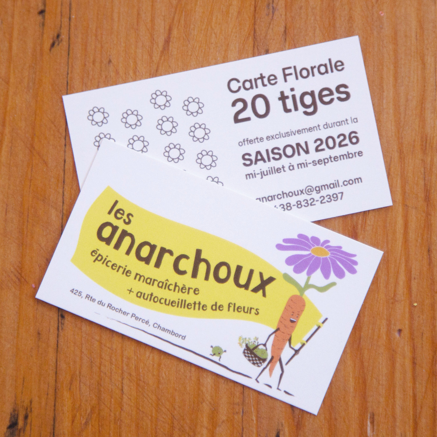 Carte florale