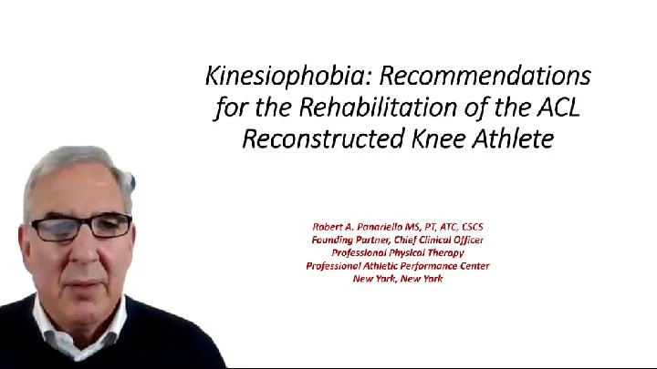 ACL Rehab: Overcoming Kinesiophobia