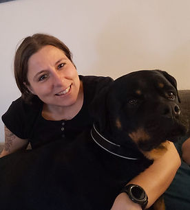 Rita und ihr Rottweiler Perseus