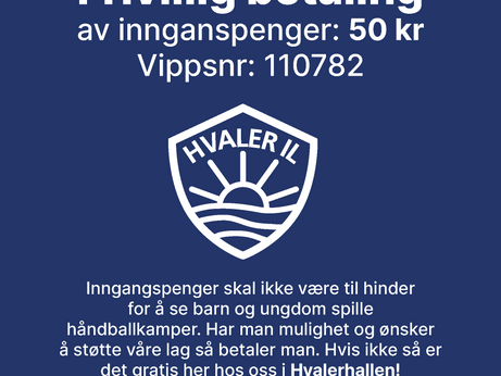 Frivillig betaling på inngang