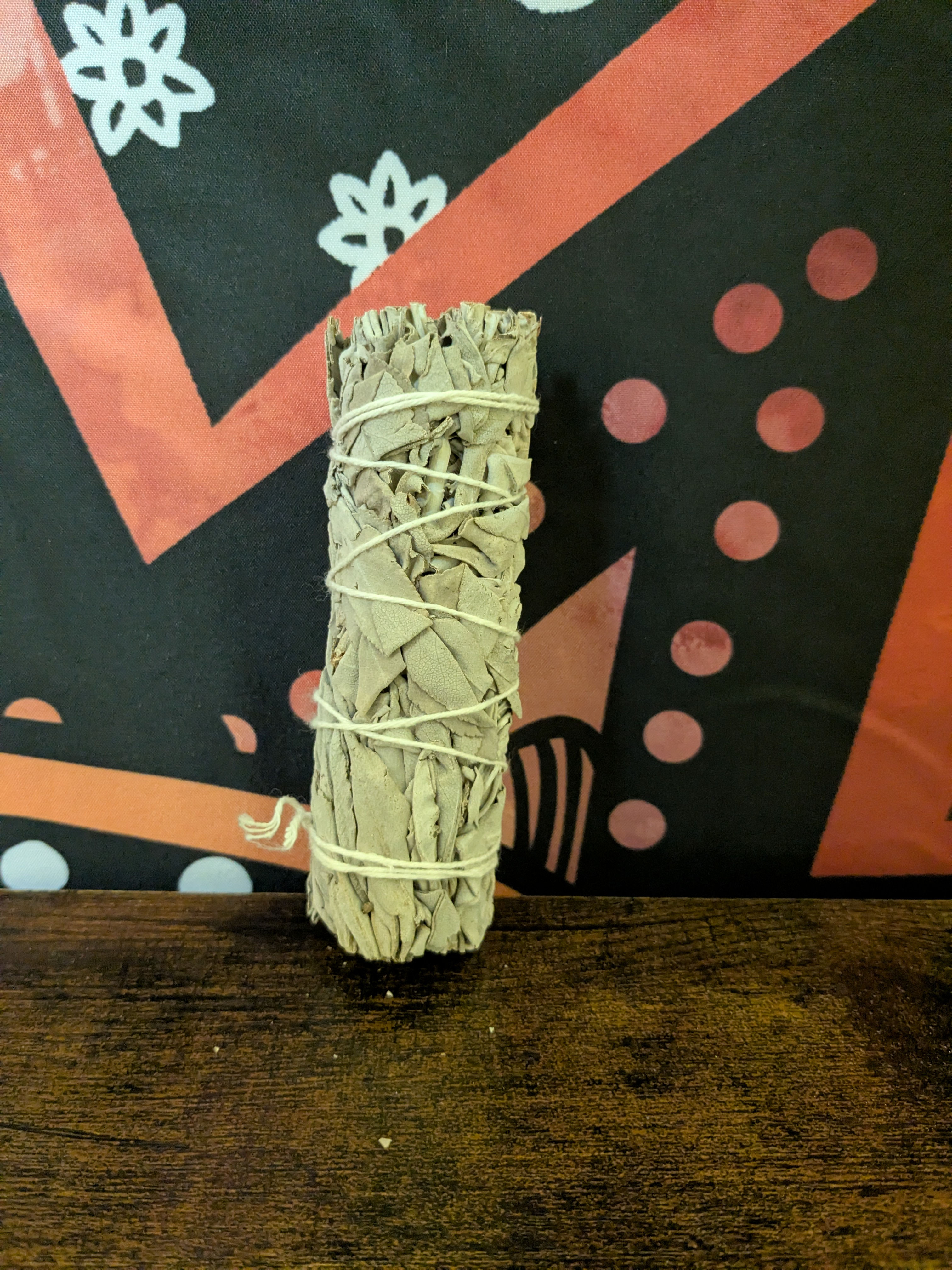 4' white sage wand
