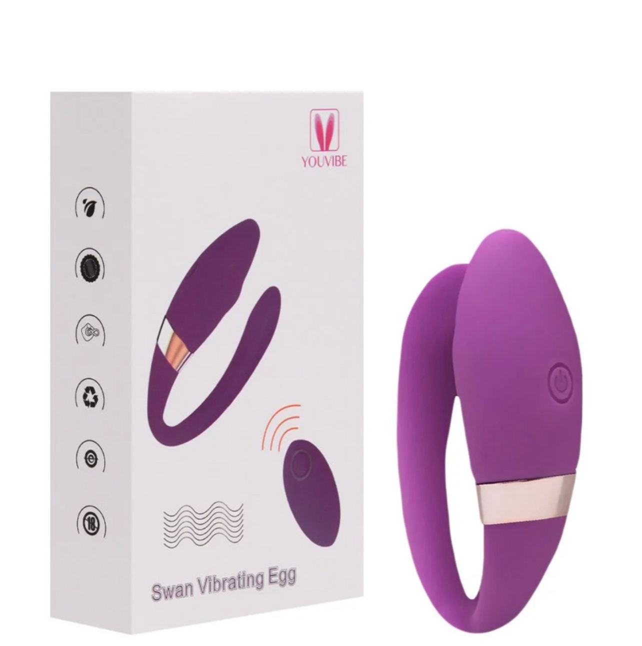 Vibrador Luxo Casal Pontas Duplas 10 Vibrações