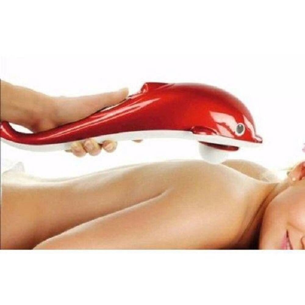 Massageador Elétrico Golfinho Dolphin Efeito Relaxa Vermelho