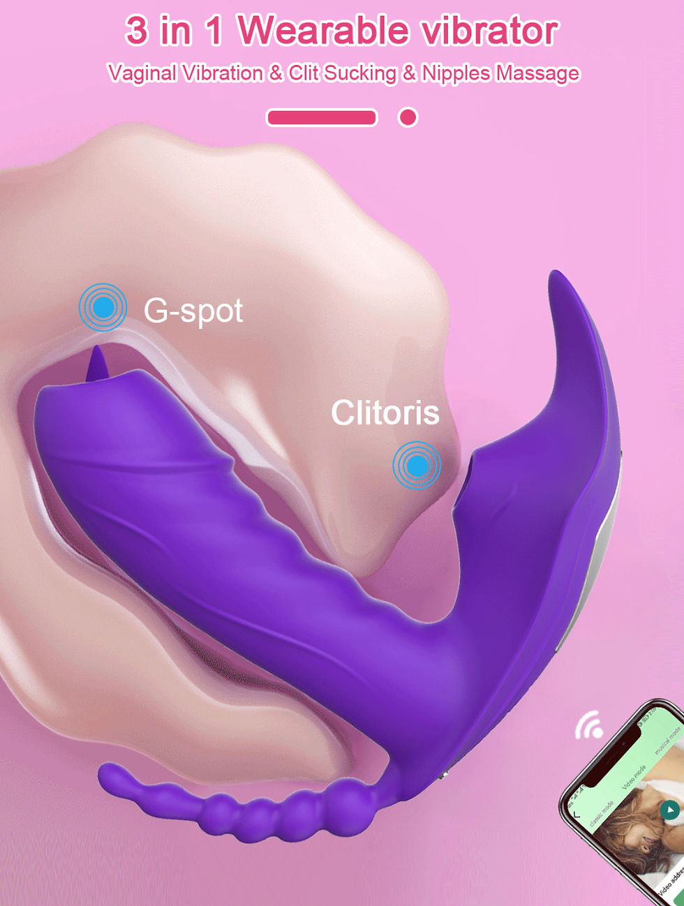 Miniatura: Vibrador 3 em 1 casal