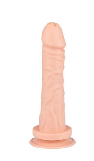 Miniatura: PRÓTESE 19x3,8 cm REALÍSTICA MACIÇA COM VENTOSA E SIMULADOR DE EJACULAÇÃO PAU BR