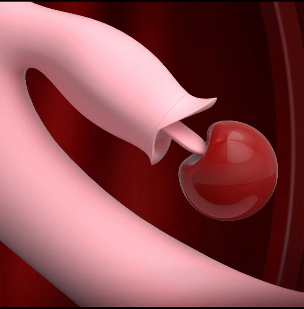 Miniatura: Vibrador com língua e aquecimento !