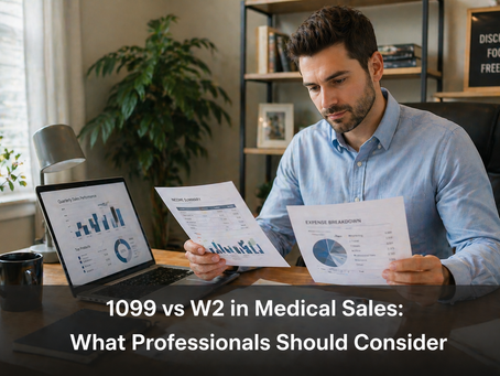 1099 vs W2 in Medical Sales: What Professionals Should Consider