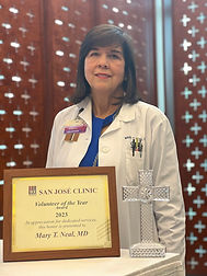 Dr. Mary Neal, San Jose Clinic 2023 Volunteer of the Year