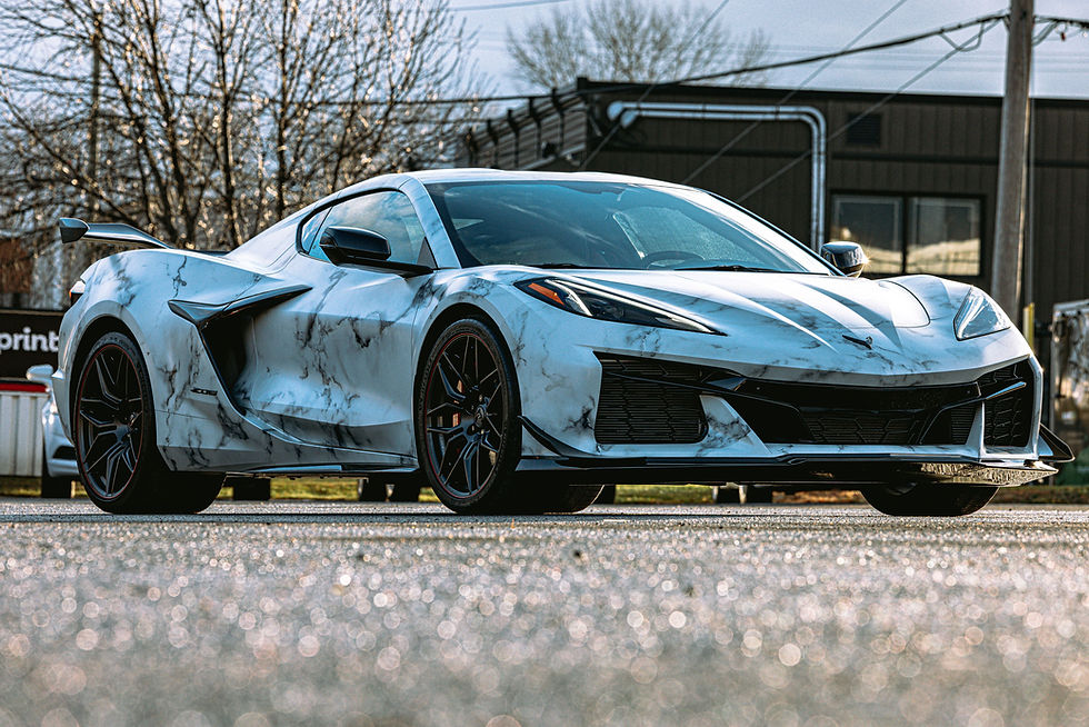 Marble Corvette Wrap