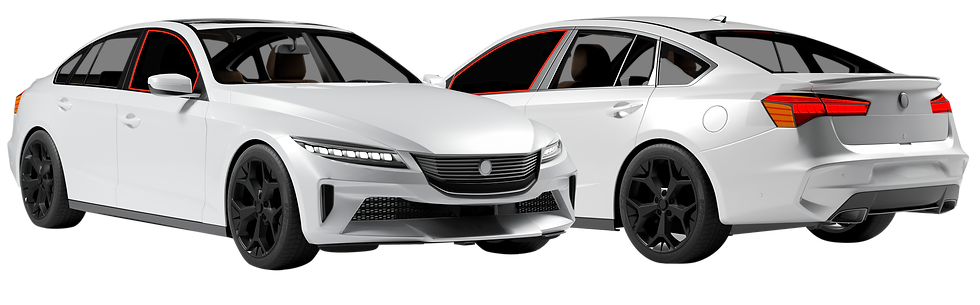 Vitres teintées à l'avant