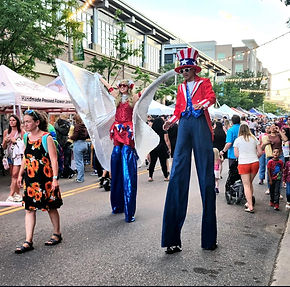 4th of July Stilt Performer