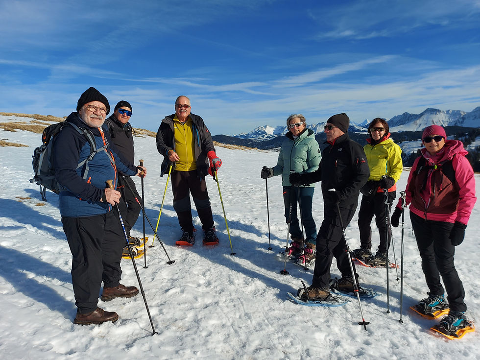Photos de la sortie raquette-fondue du 14 janvier 2026