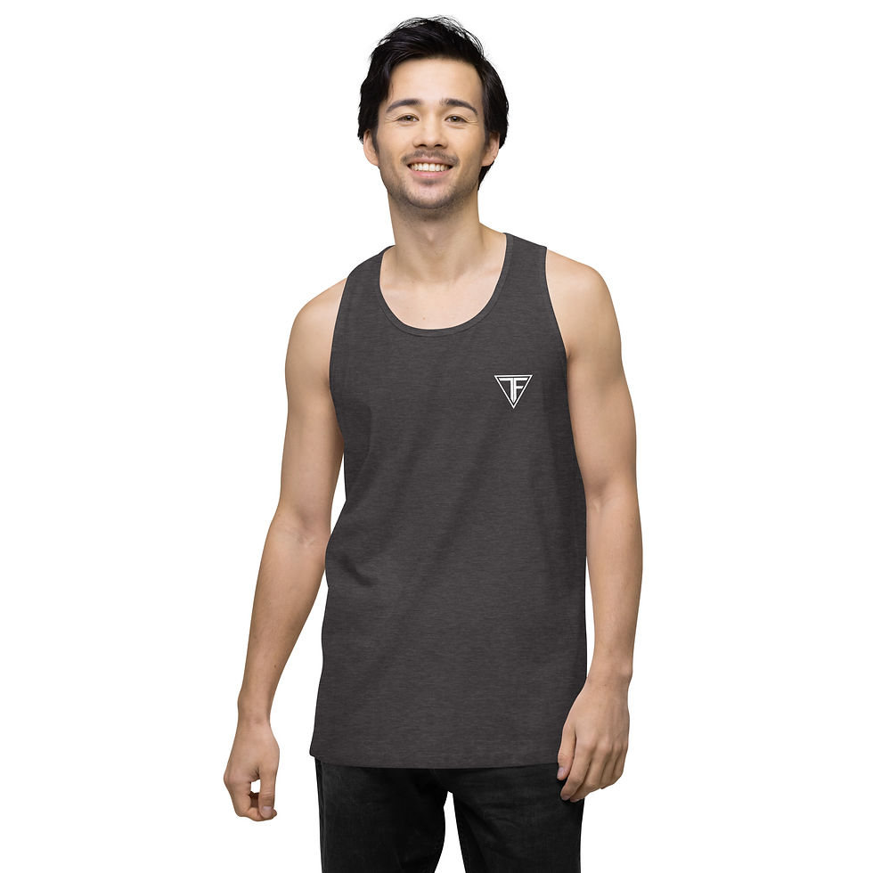 Thumbnail: Tiki Fitness Monochrome (White) Tank Top 
