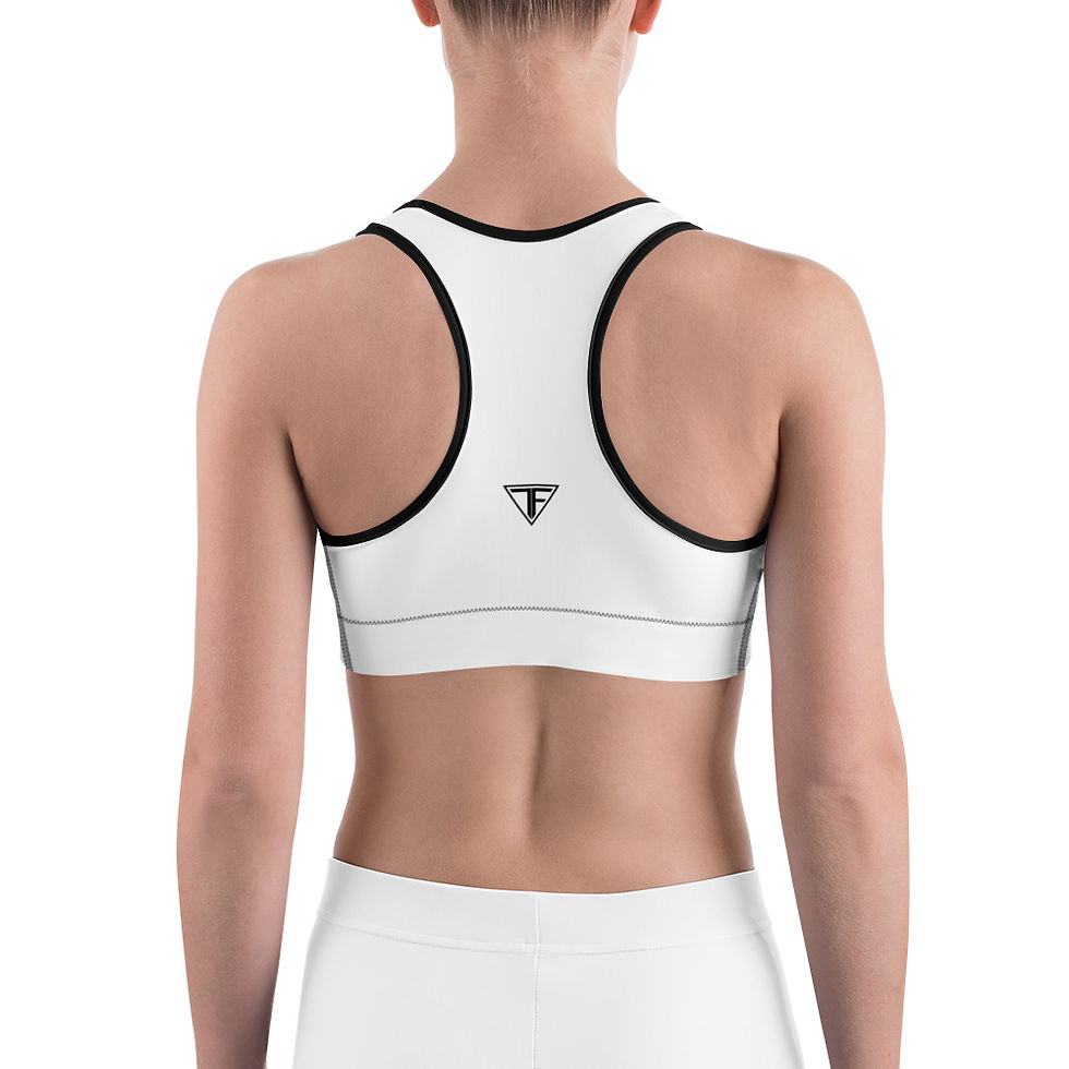 Thumbnail: Tiki Fitness Monochrome (Black) Sports Bra