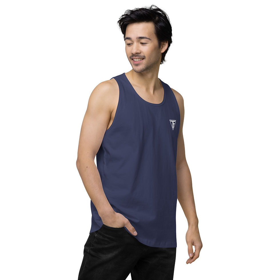 Thumbnail: Tiki Fitness Monochrome (White) Tank Top 