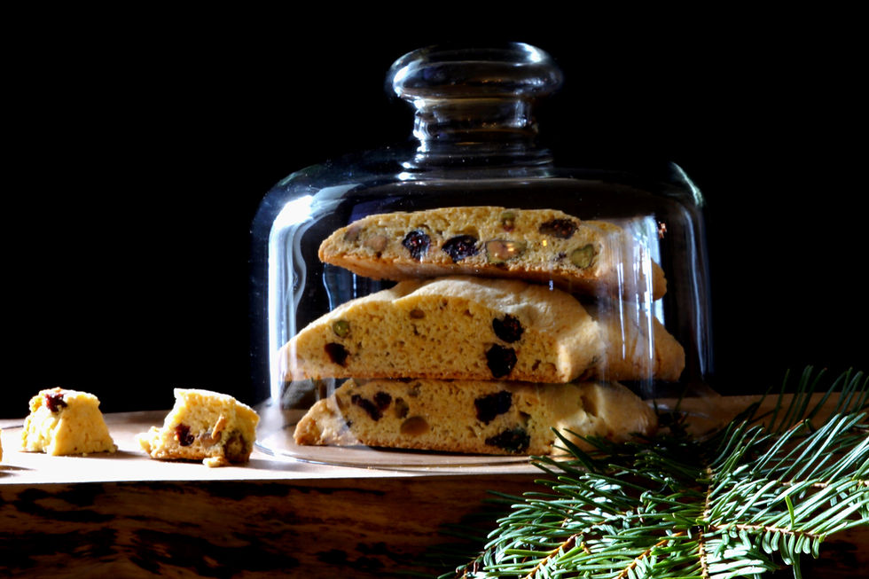 Thumbnail: Cranberry - Pistachio Cornmeal Biscotti