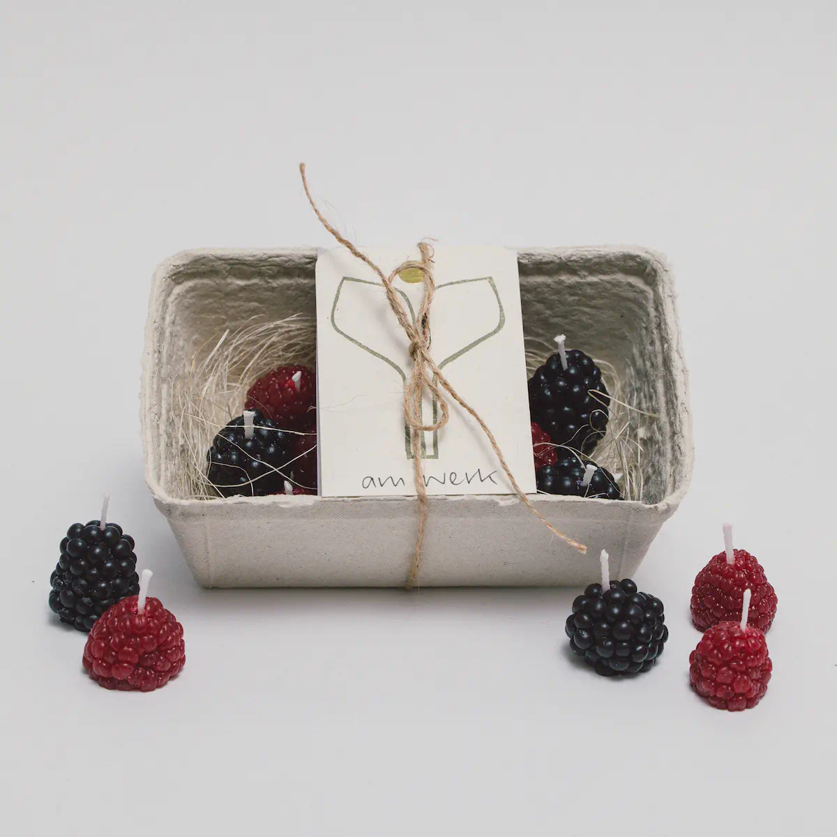 Himbeeren & Brombeeren-Geburtstagskerze