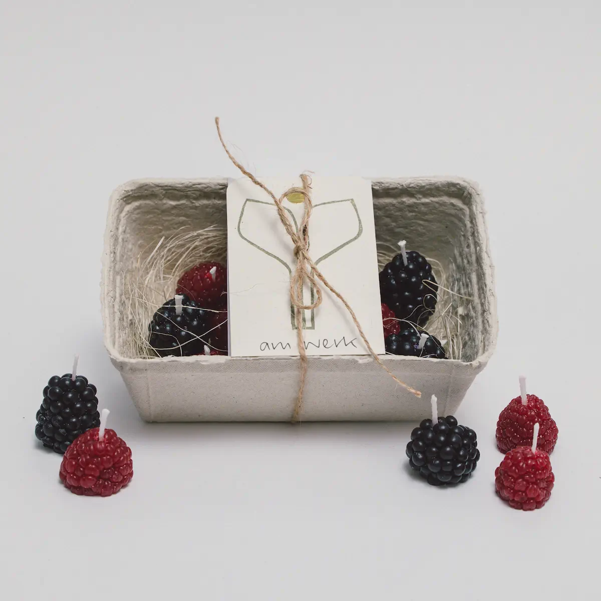 Himbeeren & Brombeeren-Geburtstagskerze