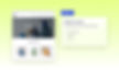 A strip showing a deployed production site in the browser and a publishing modal inside Codux.