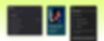 A strip showing the various Git panels in Codux, and a small section representing the projects UI.