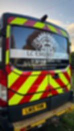 Chevrons, Chapter 8, Highway, Ford Transit, Vans, High-vis, Graphics, Sherborne, Yeovil, Dorset, Som