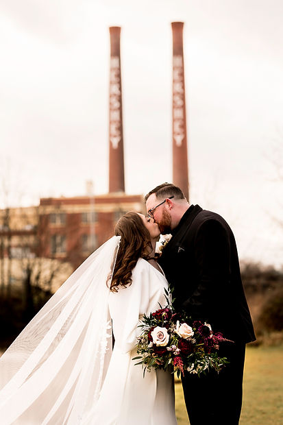 Hershey PA Wedding portraits - december wedding