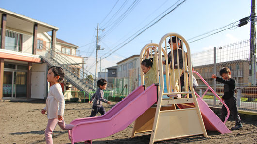 しおどめ保育園八潮駅北の園児たち