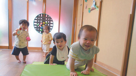 しおどめ保育園八潮駅北の園児たち