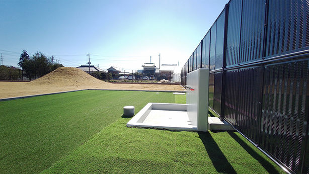 しおどめ保育園つくばの園庭