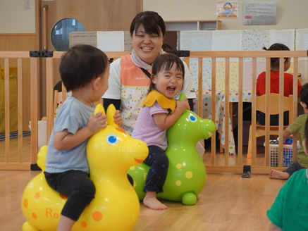しおどめ保育園越谷の園児たち