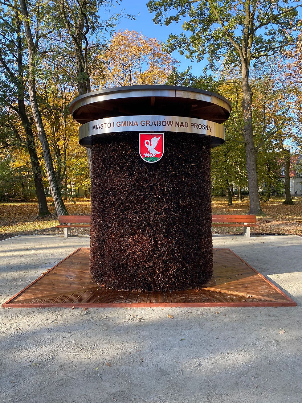 Okrągła tężnia w miejscowości Grabów nad Prosną