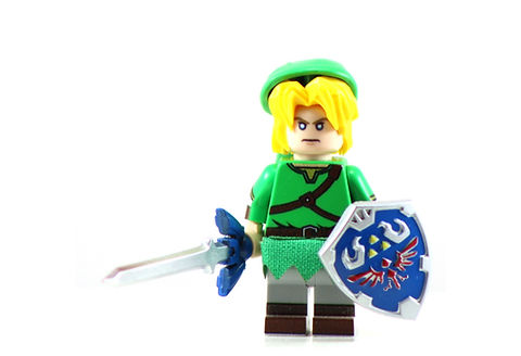 LINX THE HERO OF TIME Custom Printed Building Brick Figure LINX THE HERO OF TIME Custom Printed Building Brick Figure