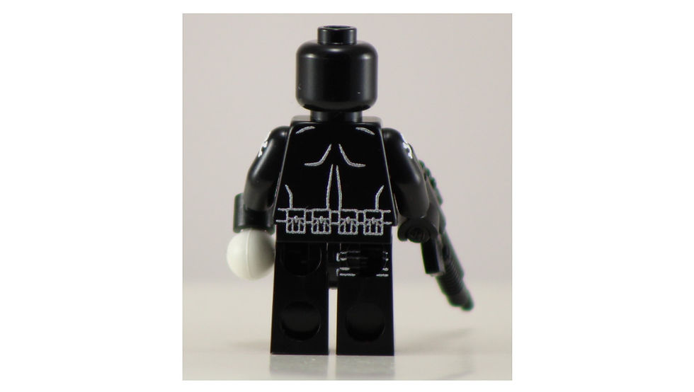 Thumbnail: SKULL AND BONES MAN Custom Printed Building Brick Figure!