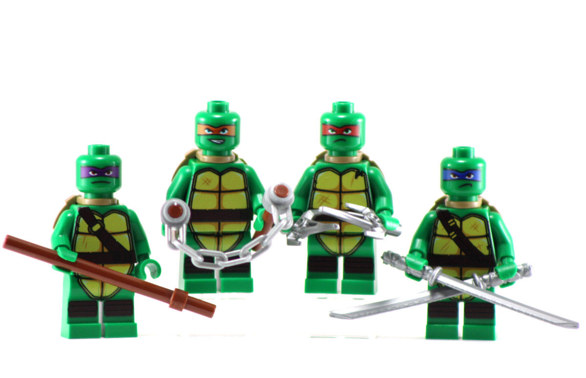 TURTLE MUTANTS Custom Printed Building Brick Figures!
