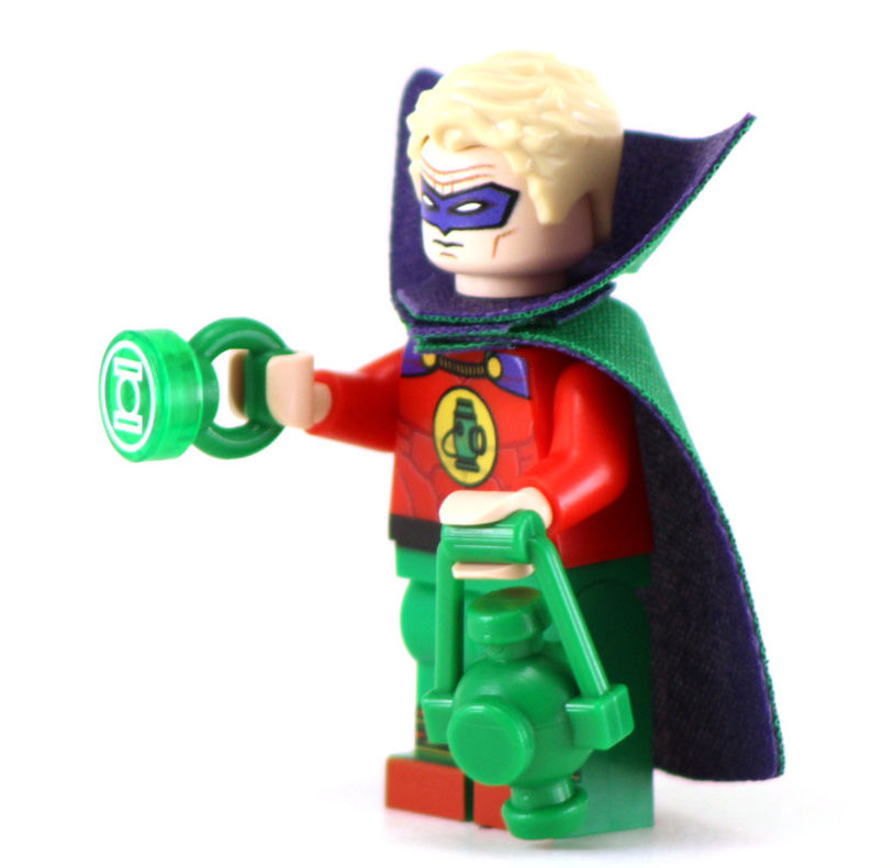 Thumbnail: Green Lantern custom building brick figure holding ring and lantern
