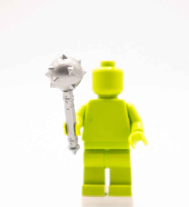 Thumbnail: SPIKED MACE for Custom Printed Building Brick Figure!