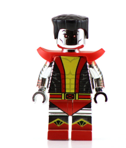 リコページ CHROME MAN Chrome Silver Custom Printed Building Brick Figure