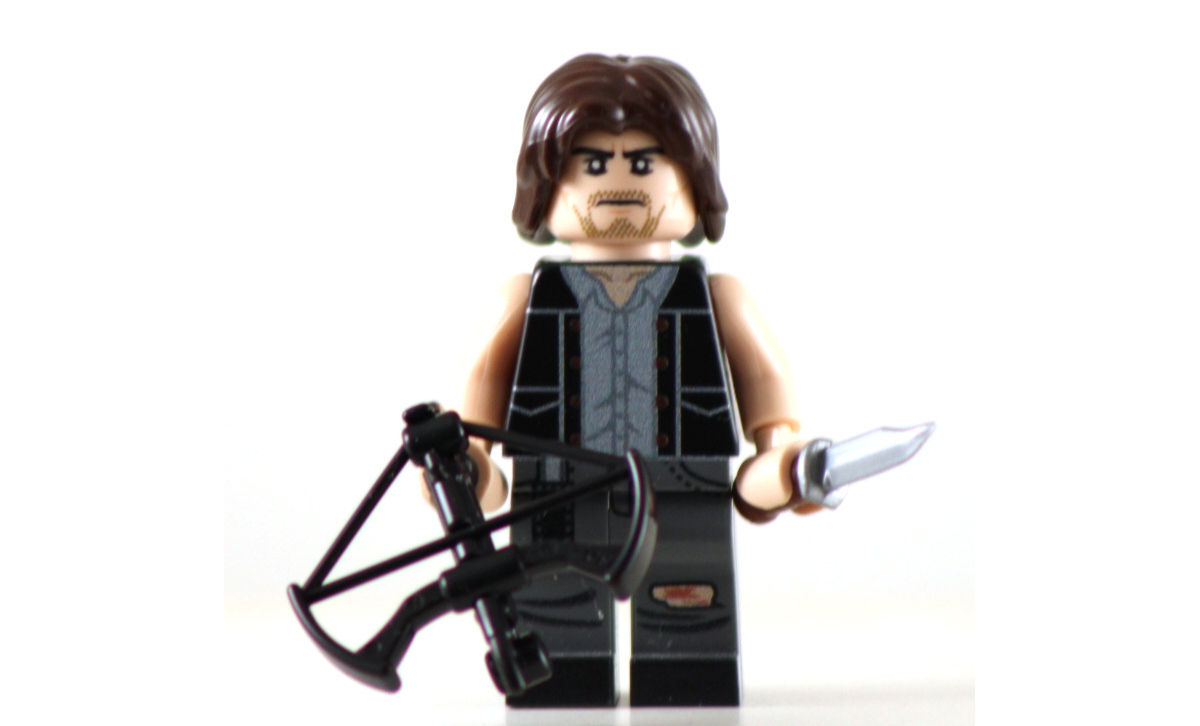 DARYL THE DEAD WALKING Custom Printed Building Brick Figure!