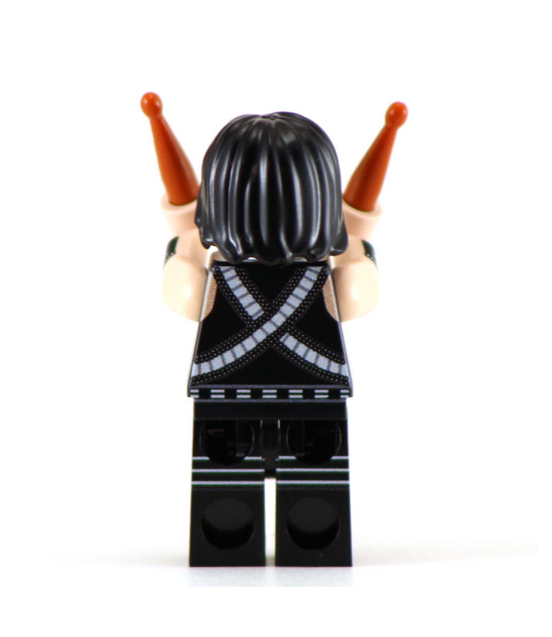 Thumbnail: THE CATMAN HEAVY METAL DRUMMER Custom Printed Building Brick Figure!