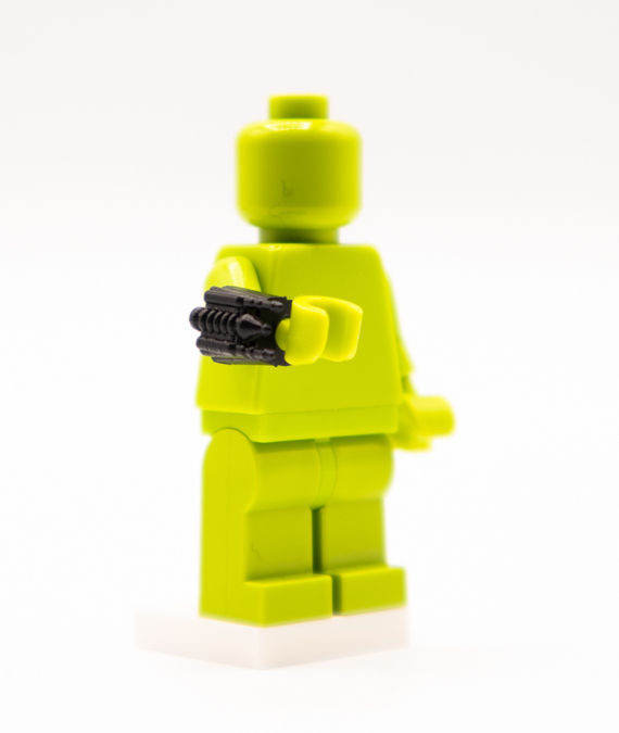 Thumbnail: Black metallic hilt on a lime green minifigure