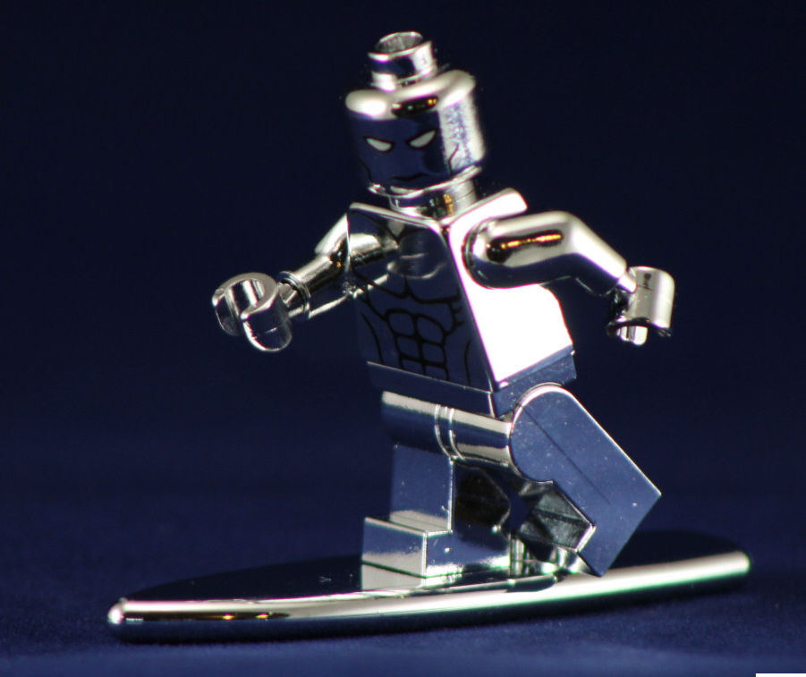 Thumbnail: CHROMED SURFER Custom Printed Building Brick Figure!