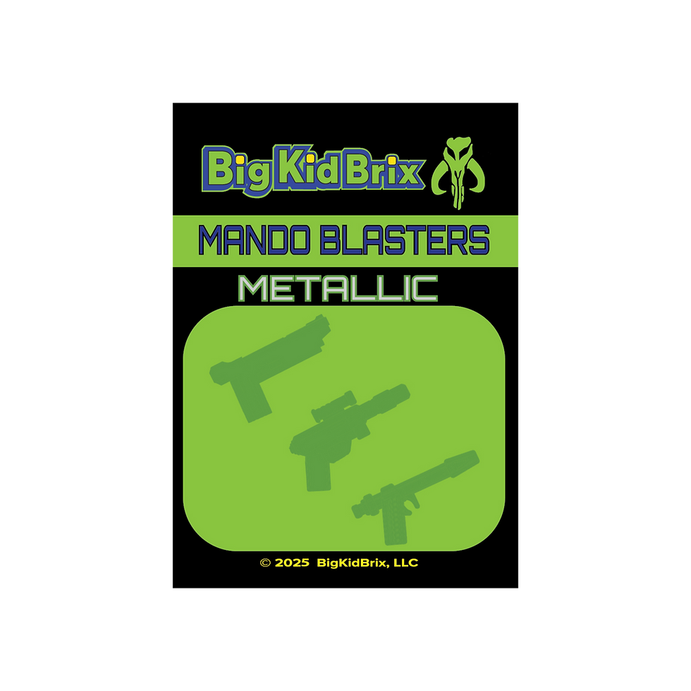 Thumbnail: Big Kid Brix Mando Blasters Metallic pack card