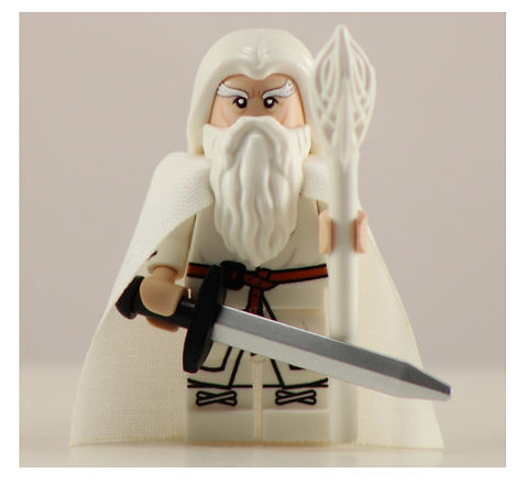 DALF WHITE WIZARD Custom Printed Building Brick Figure! | bigkidbrix DALF WHITE WIZARD Custom Printed Building Brick Figure! | bigkidbrix