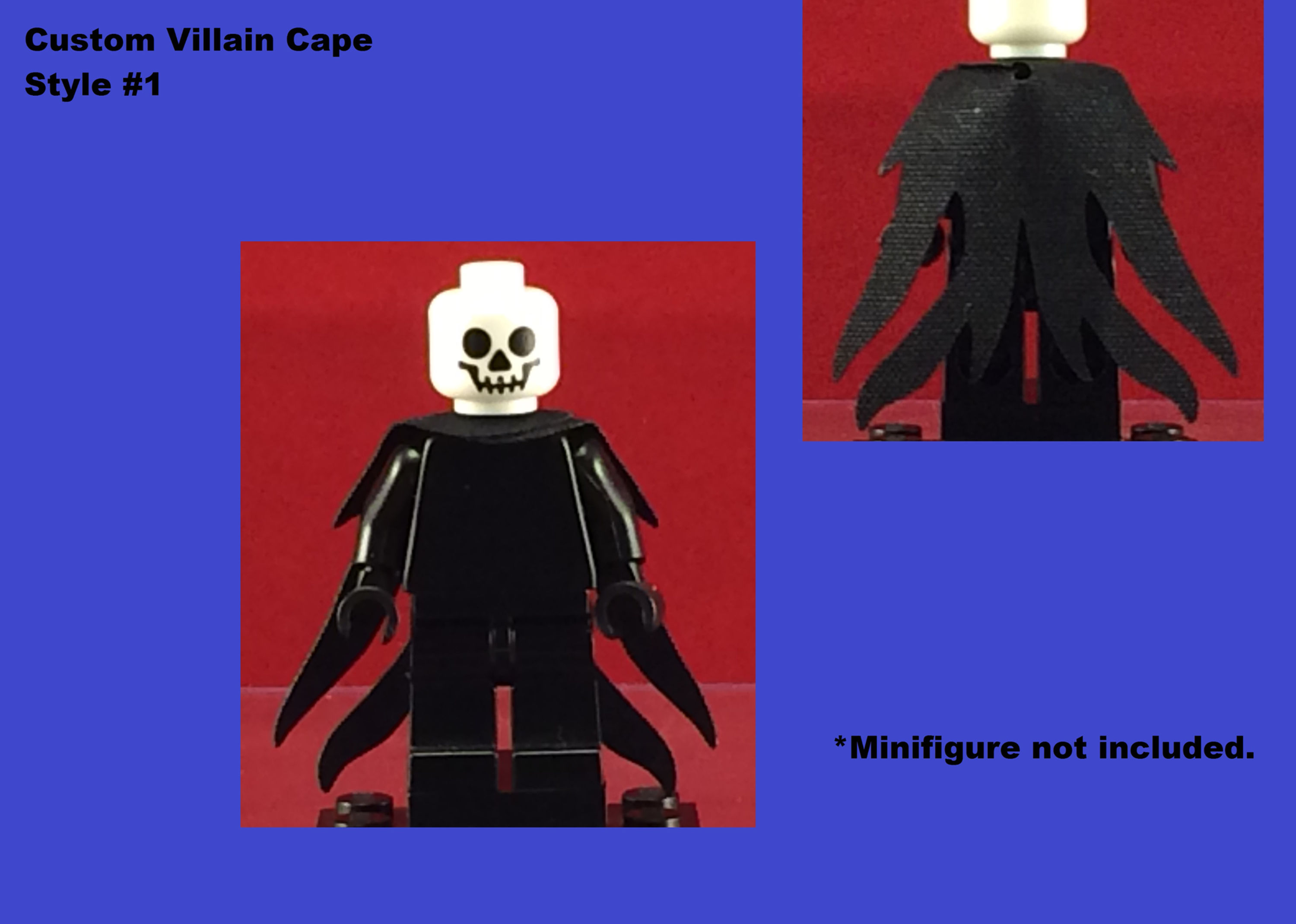 Cape Custom Style #1 Sith Type for Minifigs!