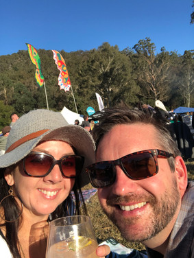 Couple at a festival