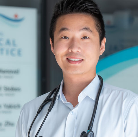 A professional corporate headshot in Sydney of a male doctor