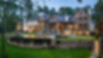 Image of the exterior of a luxury home designed by Black Sheep Interiors