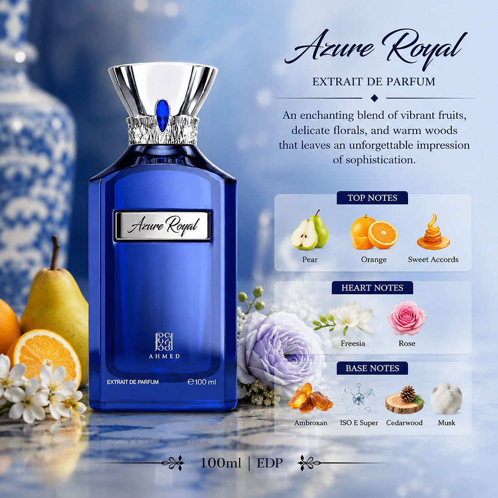 Thumbnail: Ahmed Al Maghribi Azure Royal Extrait De Parfum 3.4 oz Unisex 