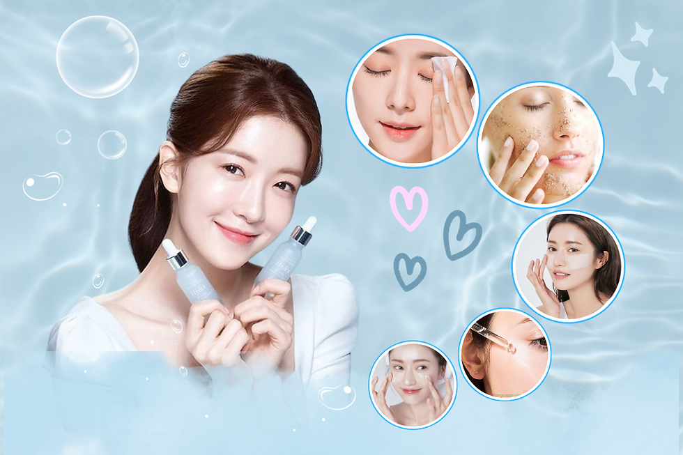 Các bước chăm sóc da hiệu quả cùng serum 9wishes